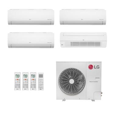 Imagem de Ar-Condicionado Multi Split Inverter LG 48.000 (2x Evap HW 7.000 + 1x Evap HW 12.000 + 1x Evap Cassete 1 Via 18.000) Só Frio 220V
