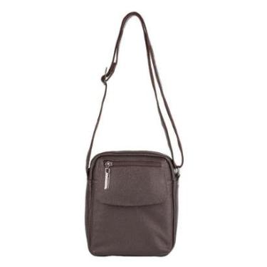Imagem de Bolsa masculina tiracolo de couro Yuri-Masculino