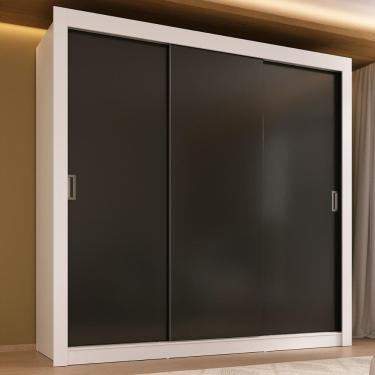 Imagem de Guarda-Roupa Casal Multimóveis Barcelona 3 Portas de Correr CR35401