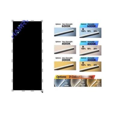 Imagem de Luminária LED Hexagonal Regulável Para Garagem Com Mudança De Cor 3000