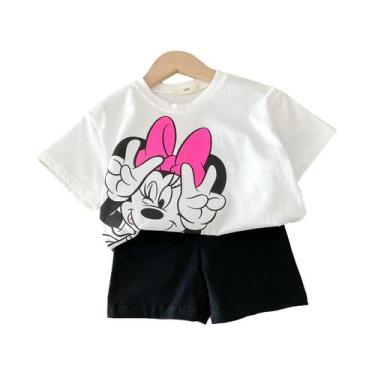 Imagem de Conjunto De Camiseta E Shorts De Verão Para Bebês Meninas, Roupa Infan