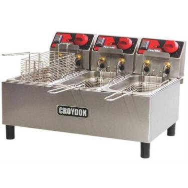 Imagem de Fritadeira Elétrica 9 Litros 3 Cestos FC3A Croydon Inox 220V, 220V