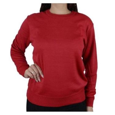 Imagem de Blusa Feminina Facinelli By Mooncity Tricot Vermelha 651236-Feminino
