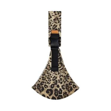 Imagem de Canguru Portátil Com Estampa De Leopardo Para Bebês - Suporte Frontal 