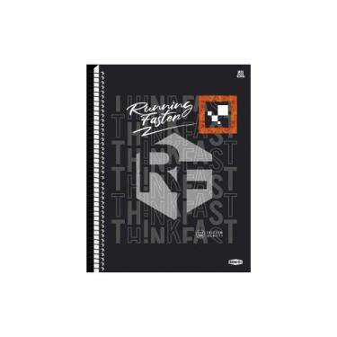 Imagem de Caderno Universitário 1 Matéria 80 Folhas Diversas Capas Preto - Anima