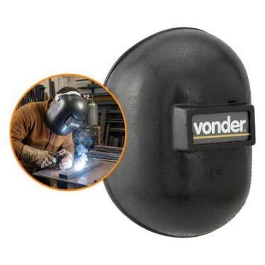 Imagem de Mascara Para Solda Com Visor Fixo Polipropileno Proteção - Vonder