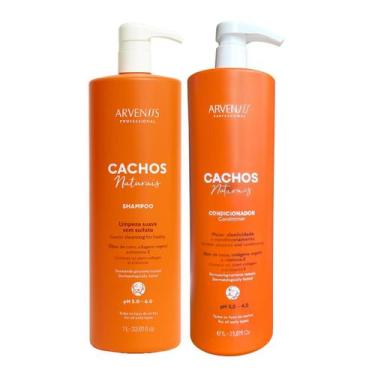 Imagem de Kit Shampoo e Condicionador Arvensis Cachos Naturais 1L