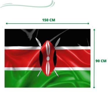 Imagem de Bandeira Do Quênia 150x90cm - Envio Imediato - Max Bandeiras