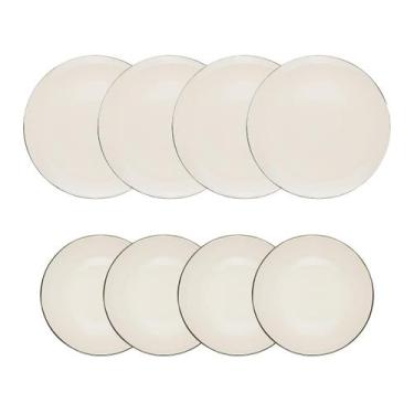 Imagem de Conjunto de Pratos 8 Peças Oxford Unni Café Coado