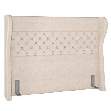 Imagem de Cabeceira Cama Casal King 195cm Trinidad P02 Linho Cru - Mpozenato