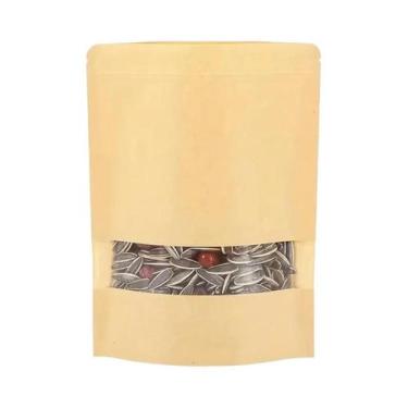 Imagem de Sacos De Papel Kraft Com Janela, Reutilizáveis, Para Embalar Biscoitos