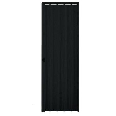 Imagem de Porta Sanfonada Interna Plasbil PVC Relevo Preto, 210 x 90 cm 