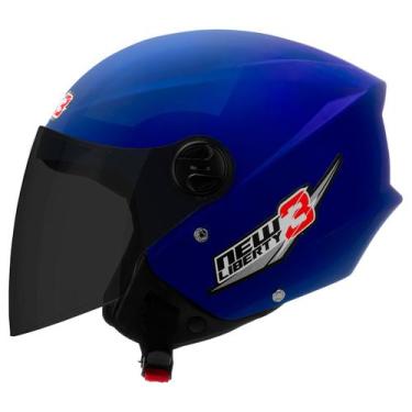 Imagem de Capacete New Liberty 3 Three Viseira Fumê Moto Aberto Pro Tork Seguran