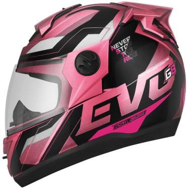 Imagem de Capacete Moto Fechado Pro Tork Evolution G8 Evo Brilhante Com Nariguei