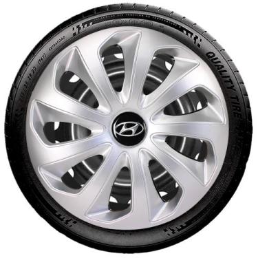 Imagem de Calota Velox Aro 14 Prata Hyundai Hb20 Hatch Sedan - Elitte