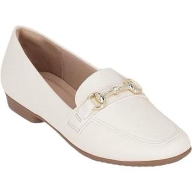 Imagem de Mocassim Loafer Feminino Clássico Raquel Fivela 250247 Piccadilly Off White-Feminino