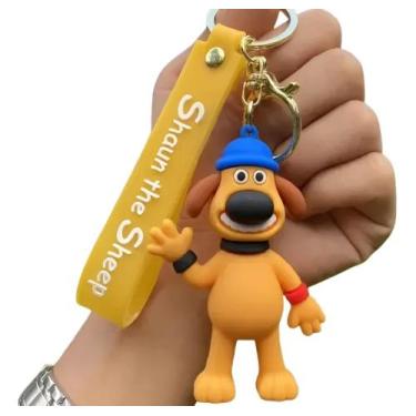 Imagem de Chaveiro 3d Bitzer o Cão Pastor Shaun o Carneiro Personagem Coleção Ac