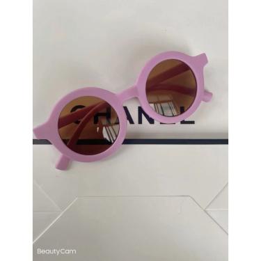 Imagem de Óculos de Sol Infantil OEM Redondos Modernos em PC e Lente AC sku-0 com Proteção UV400...