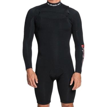 Imagem de Short John Quiksilver Manga Longa 2/2 Everyday Sessions Capsule Chest Zip Preto-Masculino