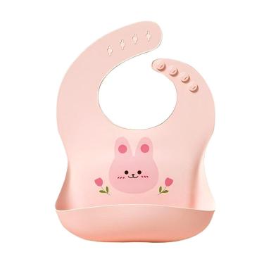 Imagem de Babador Infantil de Silicone BA19 – Impermeável, Ajustável - Tudo em Caixa