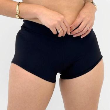 Imagem de Saída de Praia Sabrieli Shorts Curto Feminina, P, Preto