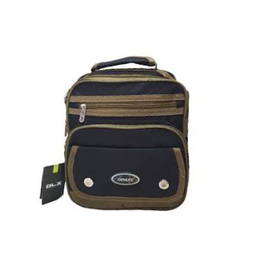 Imagem de Bolsa tiracolo transversal média masculina denlex 8092, Preto