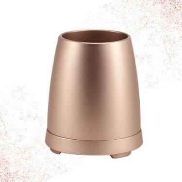 Imagem de Porta Lápis Canetas e Objetos Metalizada Rosé 9,6cm x 7,9cm Maxcril