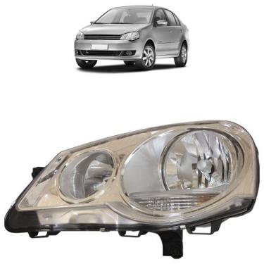 Imagem de Farol Dianteiro Polo 2007 2008 2009 2010 2011 2012 2013 2014 Máscara C
