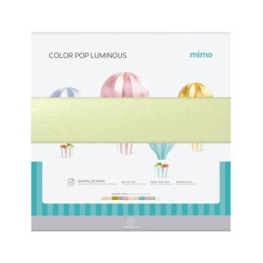 Imagem de Papel Color Pop Luminous Camomila Mimo - 30,5 x 30,5 cm - 250 g - 20 F