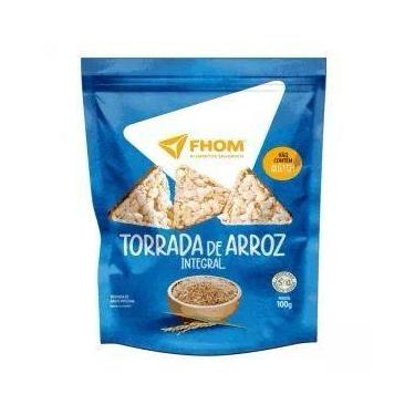 Imagem de Torrada De Arroz Integral Sem Glúten Vegano Fhom 100 grs