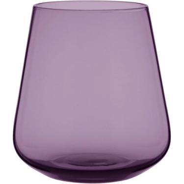 Imagem de Copo Comodore Home&Co 10x9x9cm Vidro Violeta 400ml 2pçs Bebidas Água S
