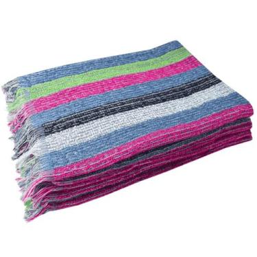 Imagem de Pano de Chão Limpeza Listrada 60X100 - 12 unidades 135g - 225g/m2 para