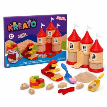 Imagem de Areia Mágica Kreato Castelo Com 18 Acessórios - Multikids