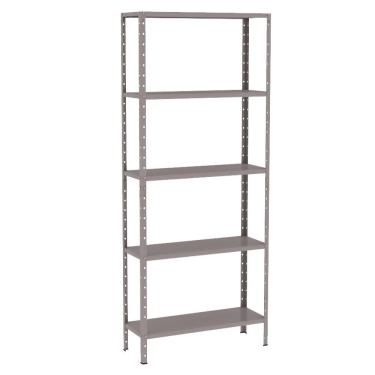 Imagem de Estante Aço EAF014 sem Porta 5 Prateleiras Aço 70CM Cinza Elite Aço
