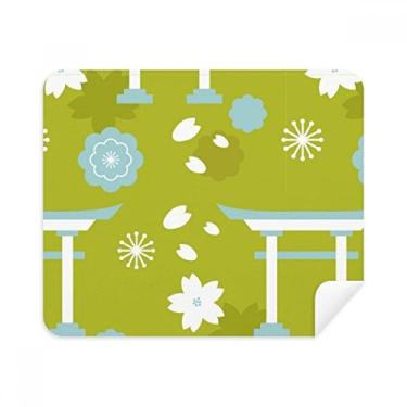 Imagem de Pano de limpeza de tela bonito azul, verde, branco, japonês, 2 peças, tecido de camurça