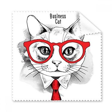 Imagem de Bussiness Protetor de cabeça de gato para amantes de animais de estimação, pano de limpeza para tela de telefone, 5 peças