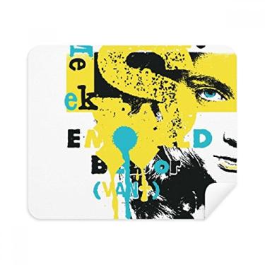 Imagem de Graffiti Street Pano de limpeza de tela com estampa de mulher negra amarela 2 peças Tecido de camurça