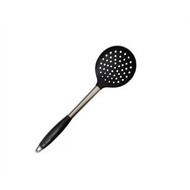 Imagem de Escumadeira de Silicone  Frituras Inox Ke Home Preta