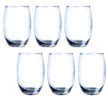 Imagem de Copo Vidro Duravel Redondo Aruba 465ml Nadir Transp - 6 Un