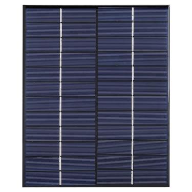 Imagem de 5,Painel solar,2W 12V Painel solar de silicone policristalino, painel solar portátil para fonte de alimentação de carregador de bateria faça você mesmo, energia de emergência de acampamento