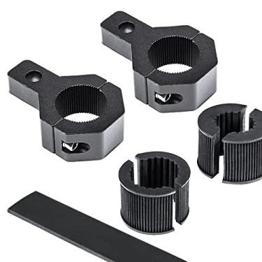 Imagem de Mini kits de suporte de montagem de barra de luz UTV Off-Road ATV [0,75"/1"/1,25" polegada] [barra vertical] [alumínio] [2 unidades] Bull Bar UTV Roll Bar Roll Clamp Roll Cage Clamps Mount For ATV UTV