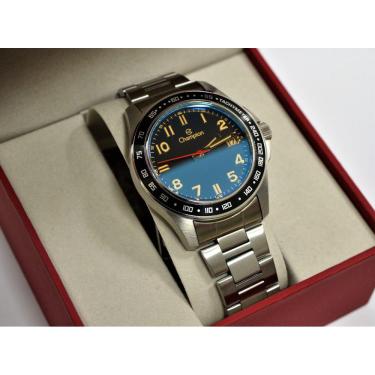 Imagem de Relogio Champion Masculino Prateado Visor Azul Numeros Ca31328t