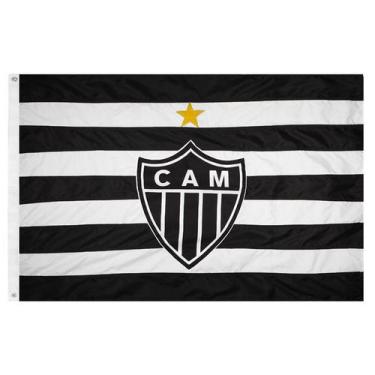 Imagem de Bandeira Oficial Do Atlético Mineiro 128 X 90 Cm -  2 Panos - Jc Flamu
