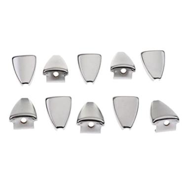 Imagem de Generic 10 pçs gancho de garra de tambor triange de ferro 6,3 mm furo para peças de tarolas de baixo - prata