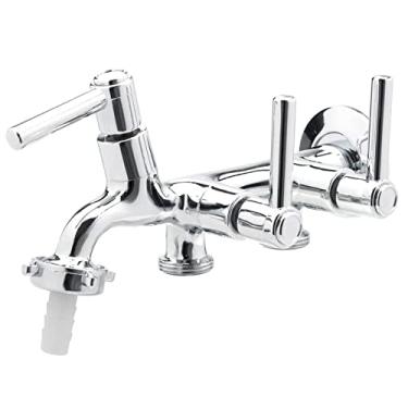 Imagem de Torneira de Metal Com 3 Saídas Tanque e Maquina de Lavar C72