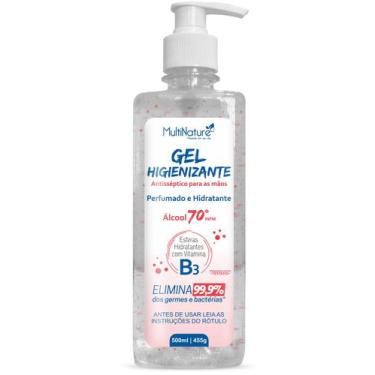Imagem de Gel Higienizante 500ml Perfumado Microesferas Hidratantes  - Alcool 70