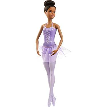 Imagem de Barbie Profissões Bailarina Vestido Roxo, Multi