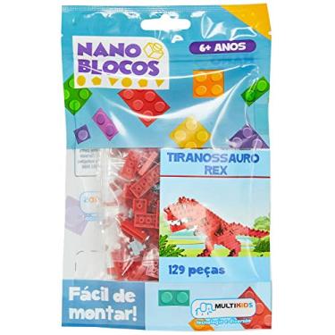 Imagem de Micro Blocos de Montar Figuras de Dinossauros Sortidos Indicado para +6 Anos Multikids - BR876