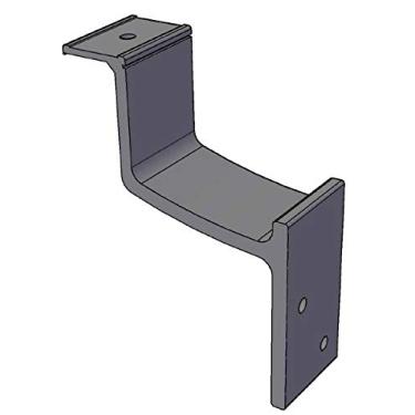 Imagem de Suporte de alumínio brilhante para corrimão (Brilhante)