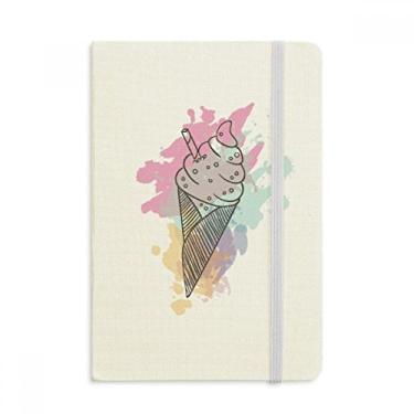 Imagem de Caderno de anotações em formato de bares e sorvete com capa dura em tecido oficial